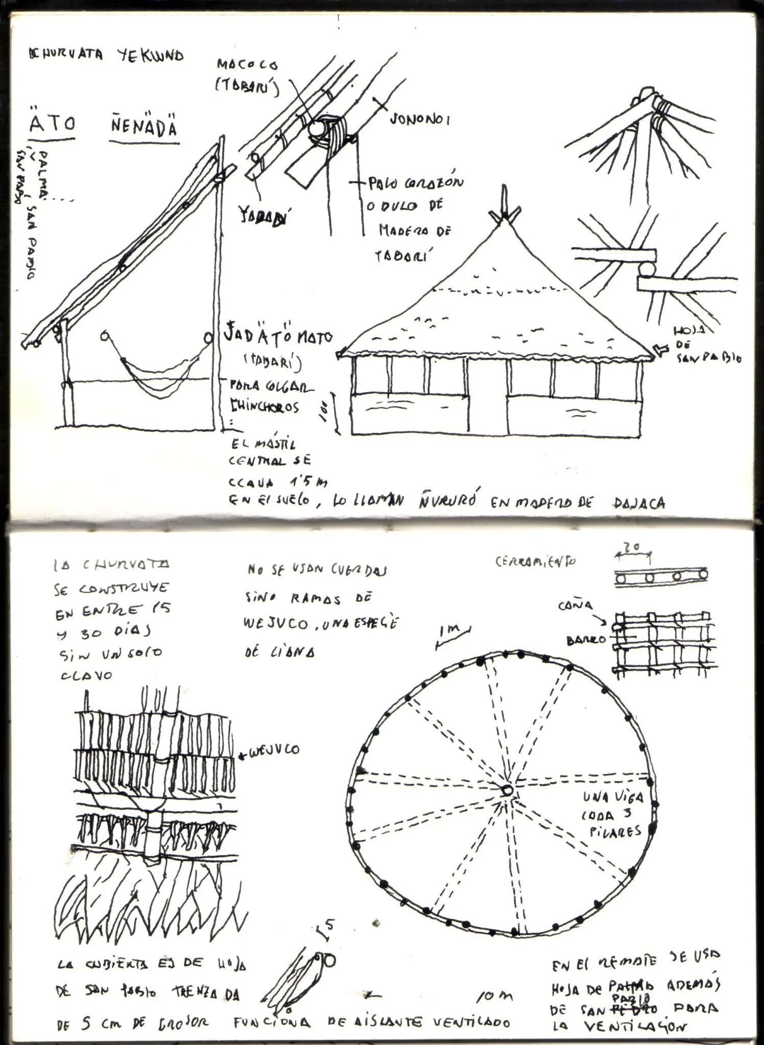 churuata-yekwana | Arquitectura, Arquitectura vernácula, Bahareque