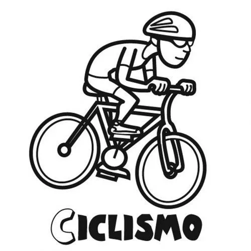 Dibujo de ciclismo para imprimir y colorear - Dibujos para ...