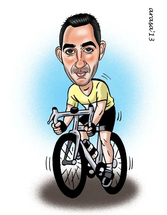 Ciclistas caricaturas - Imagui