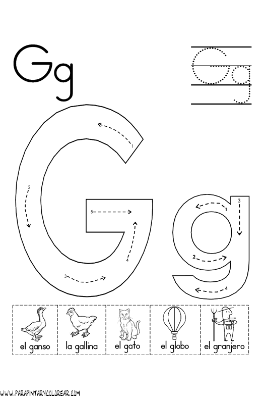 Ciclo Escolar: El Abecedario - Dibujos Para Colorear