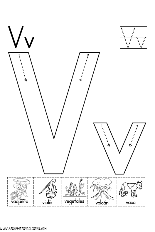 Ciclo Escolar: El Abecedario - Dibujos Para Colorear