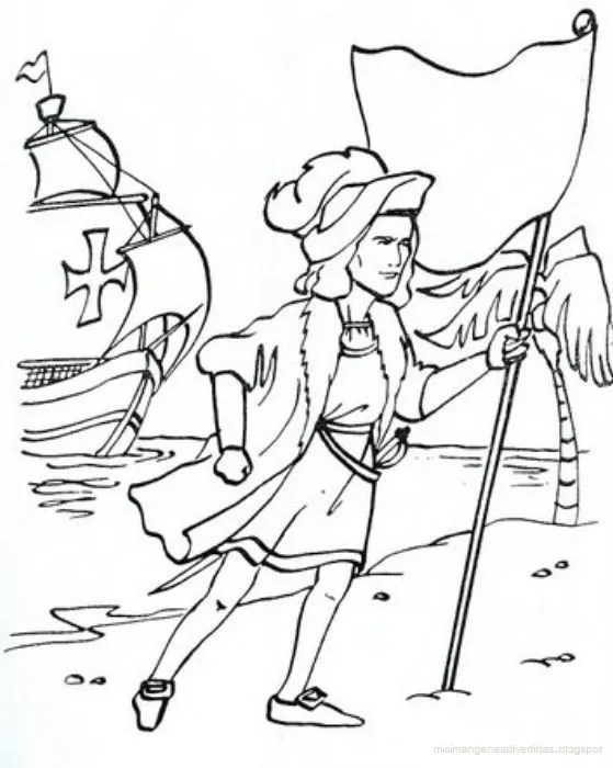 Ciclo Escolar: Las Tres Carabelas de Cristobal Colon -Para Colorear Ciclo Escolar: Las Tres Carabelas de Cristobal Colon -Para Colorear