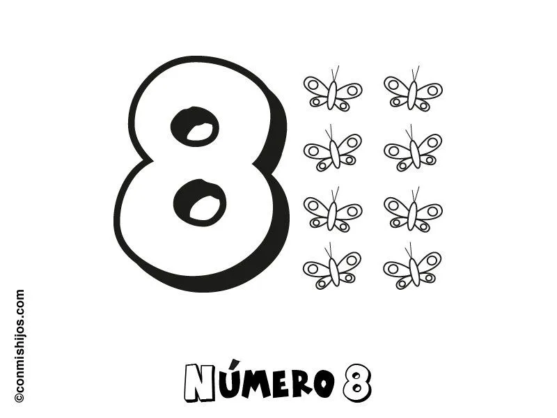 Ciclo Escolar: Los numeros - Dibujos para colorear