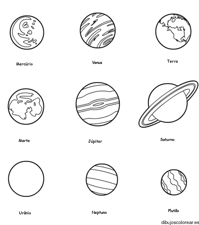 Ciclo Escolar: El Sistema Solar - Dibujos para colorear. Ciclo Escolar: El Sistema Solar - Dibujos para colorear.
