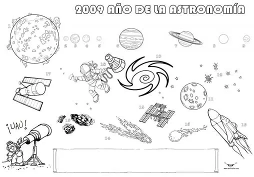 Ciclo Escolar: El Sistema Solar - Dibujos para colorear.