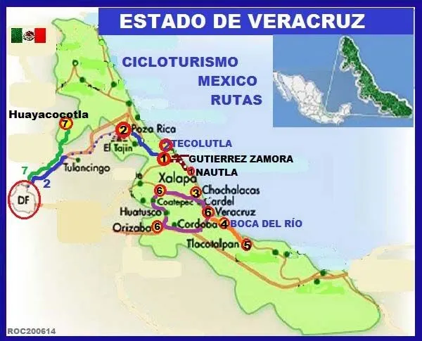 CICLOTURISMO MÉXICO, Estado de Veracruz | Cicloturismo y Turismo ...