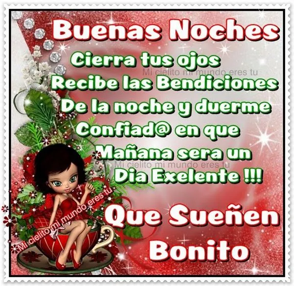 ღ Mi cielito mi mundo eres tu ღ: Buenas Noches ღ Mi cielito mi mundo eres tu ღ: Buenas Noches