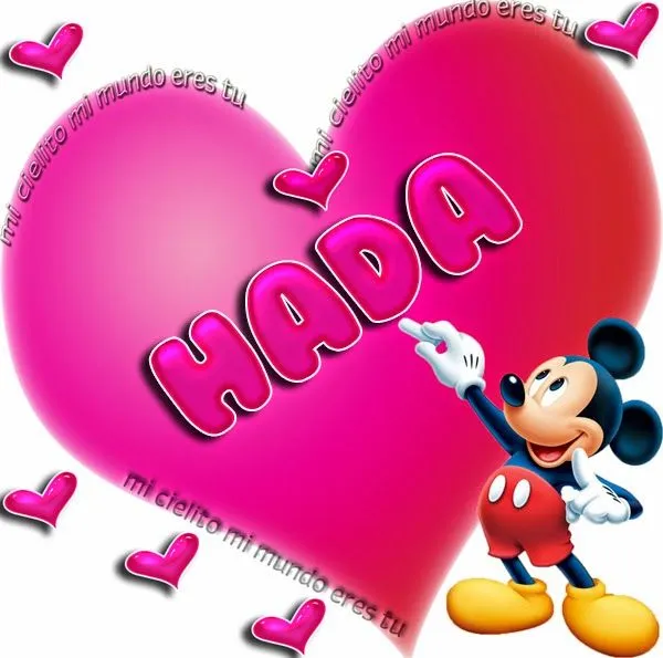 ღ Mi cielito mi mundo eres tu ღ: nombres mickey H-M ღ Mi cielito mi mundo eres tu ღ: nombres mickey H-M