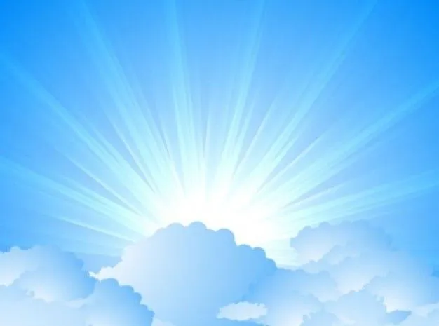 Cielo con nubes y rayos de sol | Descargar Vectores gratis Cielo con nubes y rayos de sol | Descargar Vectores gratis