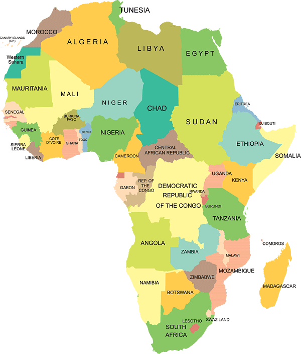 África: División Política - Ciencia Geográfica África: División Política - Ciencia Geográfica