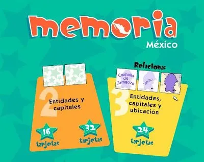 CIENCIAS Y ALGO MAS: Memorama de la República Mexicana CIENCIAS Y ALGO MAS: Memorama de la República Mexicana