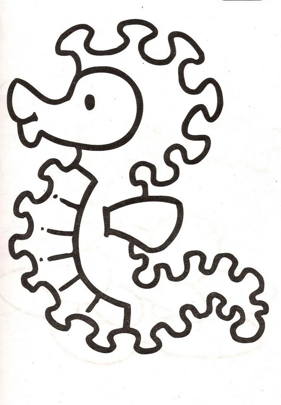 Caballito de mar paracolorear - Imagui