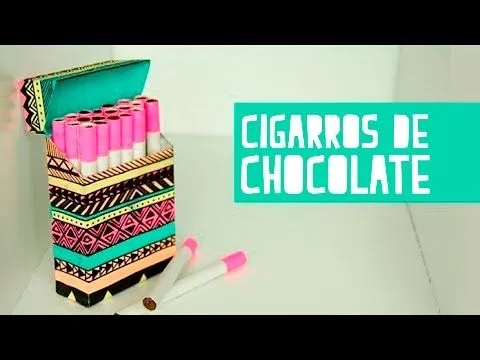 Cigarros de chocolate con cajetilla! (Anie) - YouTube