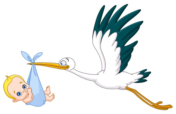 Cigüeña y bebé niño — Vector stock © yayayoyo #23582265 Cigüeña y bebé niño — Vector stock © yayayoyo #23582265
