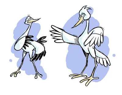 Cigueña caricatura - Imagui