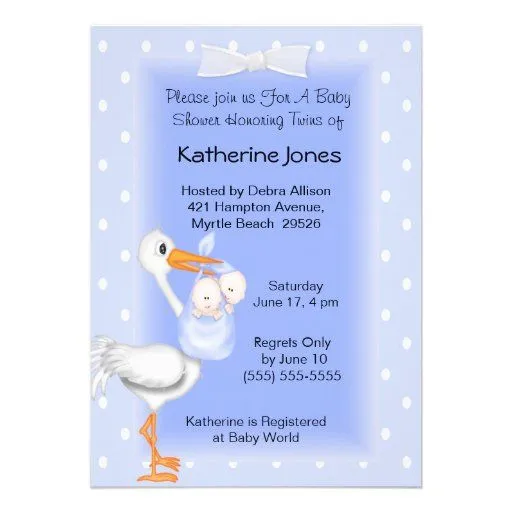 Invitaciones para Baby Shower con cigueña - Imagui Invitaciones para Baby Shower con cigueña - Imagui