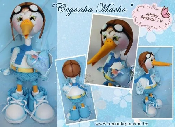 cigüeña niño | BABY SHOWER, CHRISTENING | Pinterest
