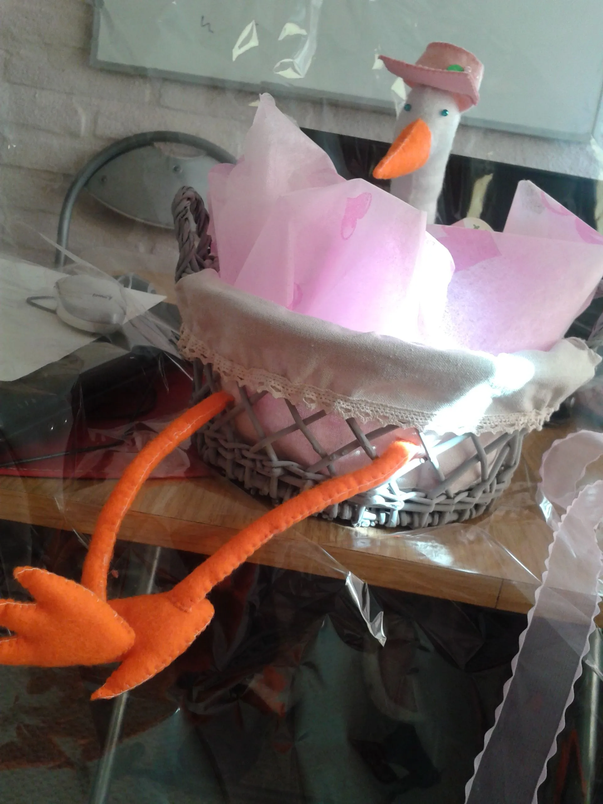 Cigüeña para regalo de baby shower | Claudia Andrade