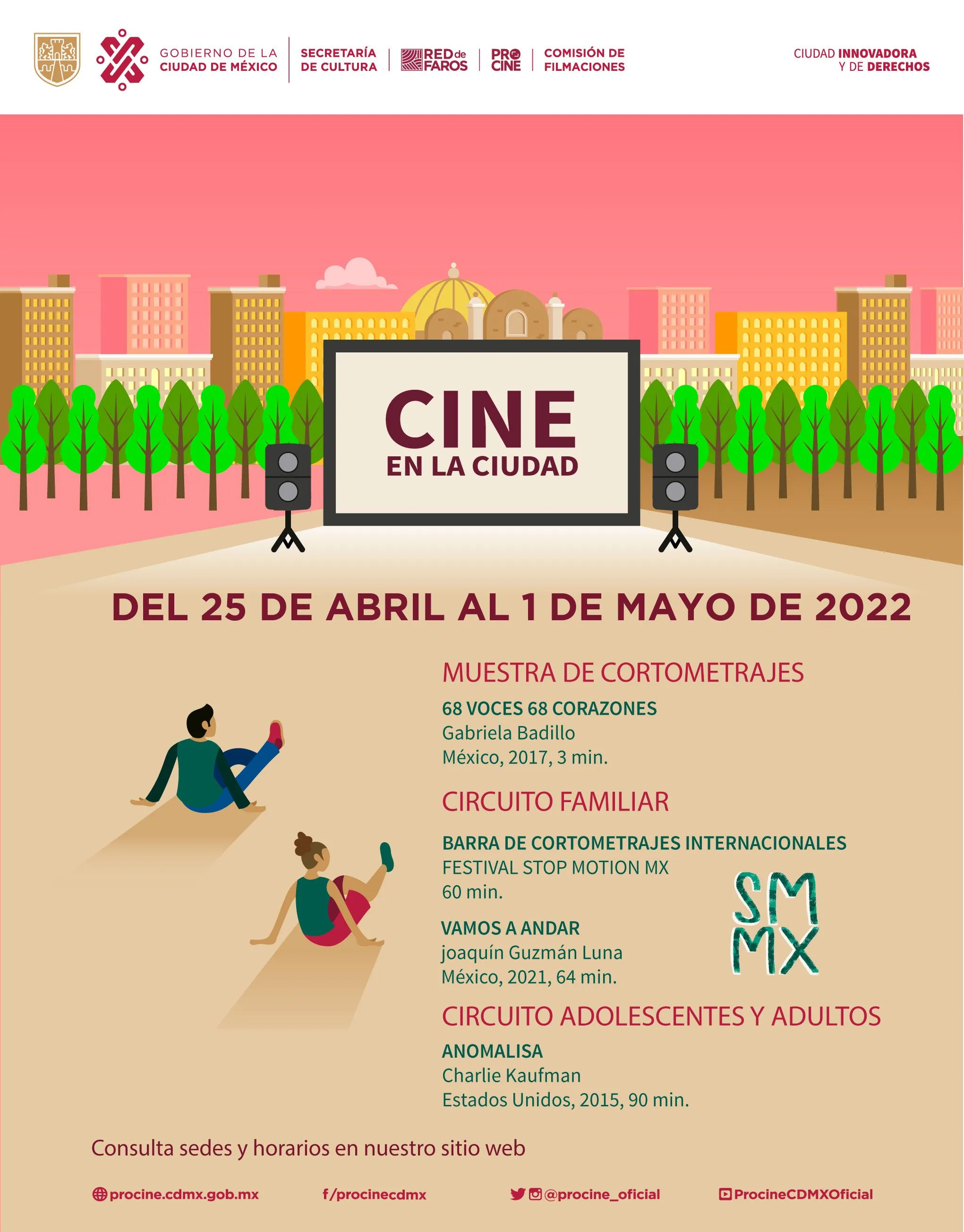 CINE EN LA CIUDAD: Cartelera del 25 de abril al 1ro de Mayo de 2022 CINE EN LA CIUDAD: Cartelera del 25 de abril al 1ro de Mayo de 2022