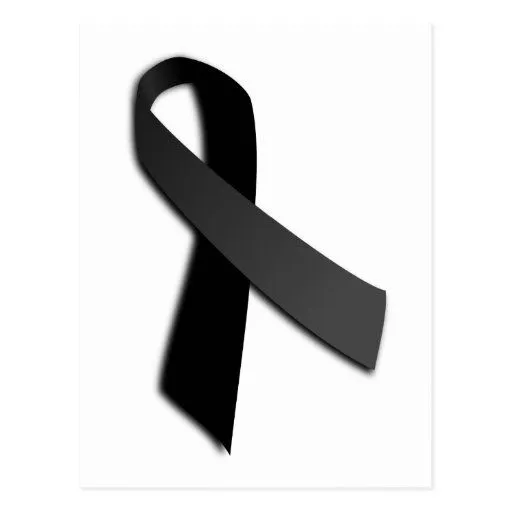Cinta negra de la conciencia de MIA Rememrance del Postales de Zazzle.