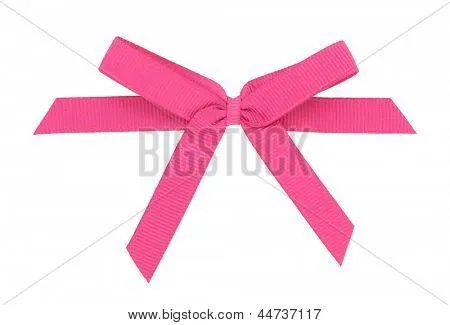 Cinta rosa atado en un moño aislado sobre fondo blanco. Fotos ... Cinta rosa atado en un moño aislado sobre fondo blanco. Fotos ...