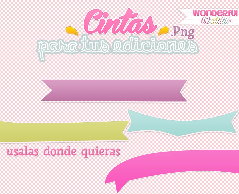 Cintas.PNG-by Piqii by WonderfulWorldd on DeviantArt Cintas.PNG-by Piqii by WonderfulWorldd on DeviantArt