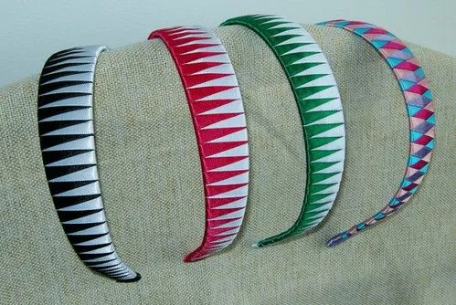 Tejidos de cintillos con cintas paso a paso - Imagui Tejidos de cintillos con cintas paso a paso - Imagui