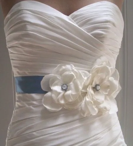 Cinturon de flores para vestidos de novia