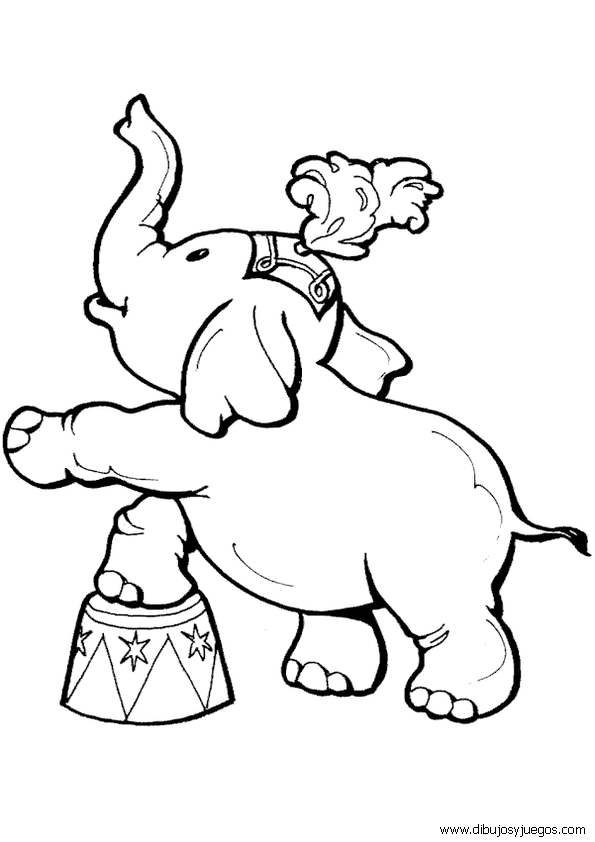circo-animales-elefante-005 | Dibujos y juegos, para pintar y colorear circo-animales-elefante-005 | Dibujos y juegos, para pintar y colorear