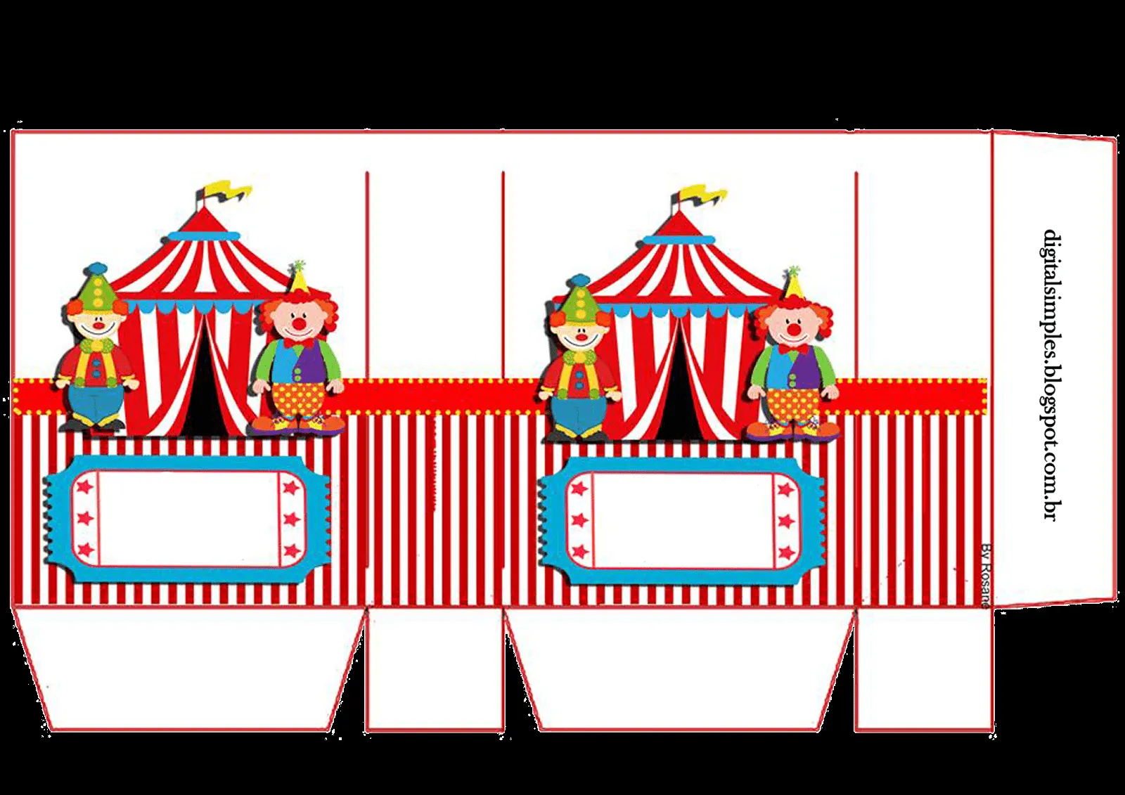 El Circo: Bolsas de Papel para Imprimir Gratis. - Ideas y material gratis  para fiestas y celebraciones Oh My Fiesta!