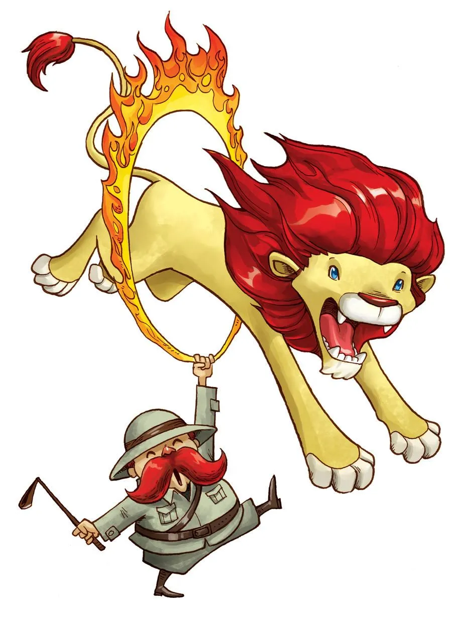Circo - Leon y domador by martinorona on DeviantArt