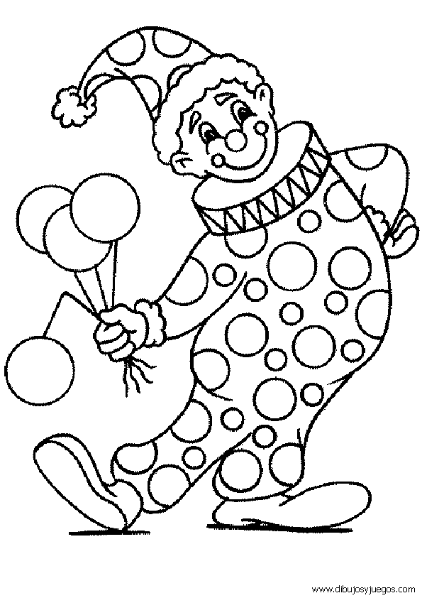 Dibujos para colorear de payasos con globos - Imagui Dibujos para colorear de payasos con globos - Imagui
