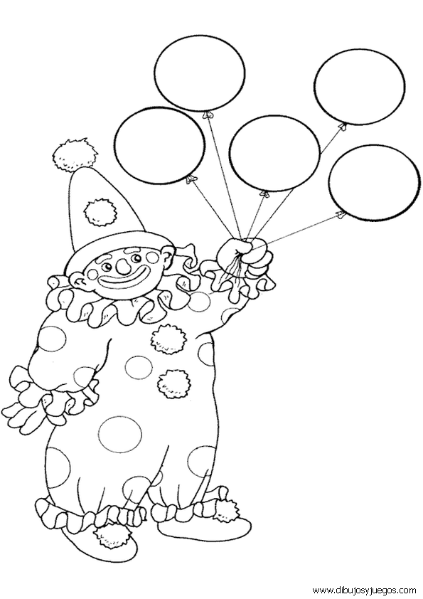 circo-payaso-globos-007 | Dibujos y juegos, para pintar y colorear circo-payaso-globos-007 | Dibujos y juegos, para pintar y colorear