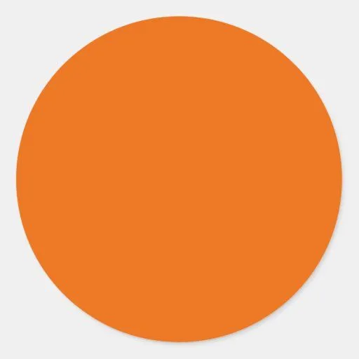 Círculo de color anaranjado pegatinas redondas | Zazzle Círculo de color anaranjado pegatinas redondas | Zazzle