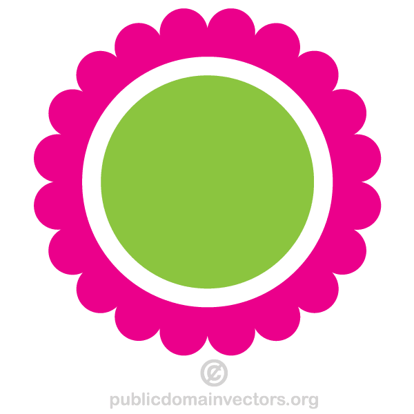 Círculo flor Vector, vector - 365PSD.com