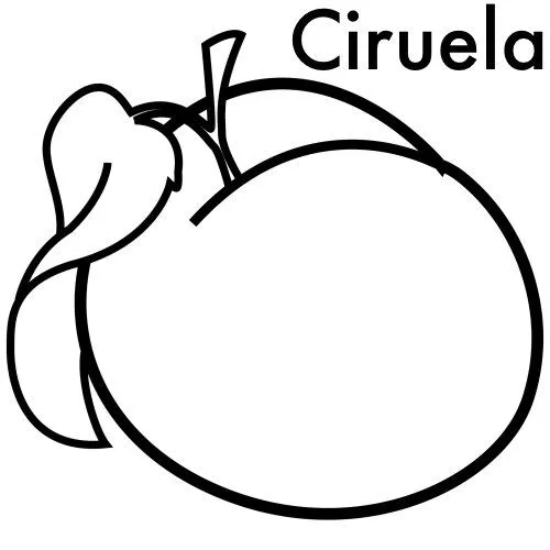 Maestra de Infantil: Frutas. Dibujos para colorear Maestra de Infantil: Frutas. Dibujos para colorear