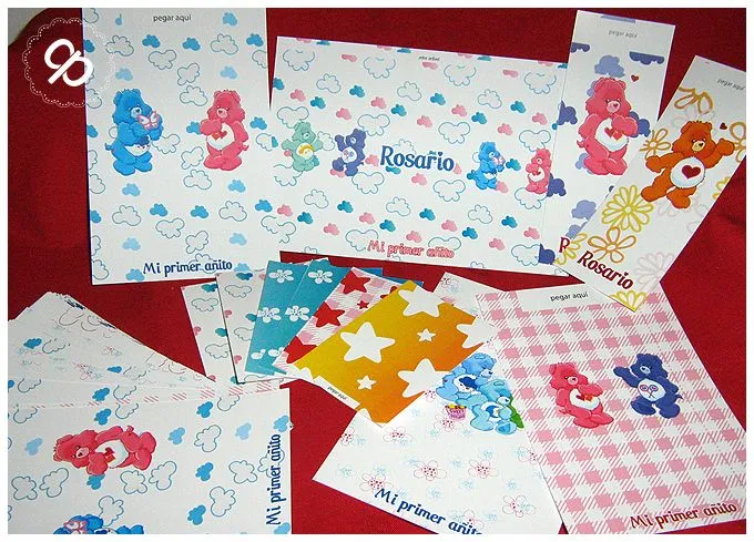 CIRUELA Tarjeteria y Cotillon personalizados: Ositos Cariñositos