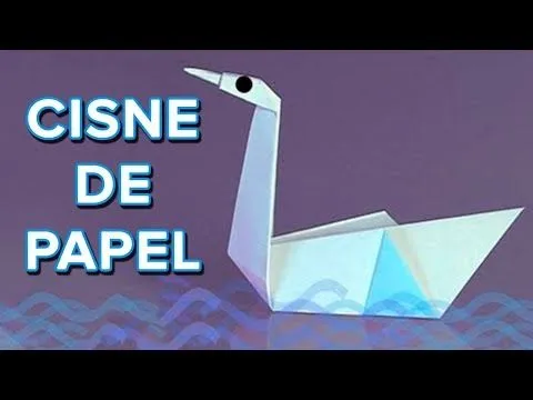 Cómo hacer un cisne de papel. Origami - YouTube Cómo hacer un cisne de papel. Origami - YouTube