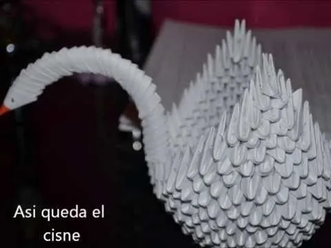 Cisne de papel- trabajo de reciclaje computacion - YouTube