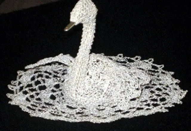 Cisne tejido a crochet | Adornos para el hogar | Pinterest ...