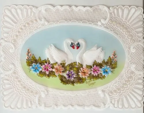 Imagen cisnes enamorados - grupos.
