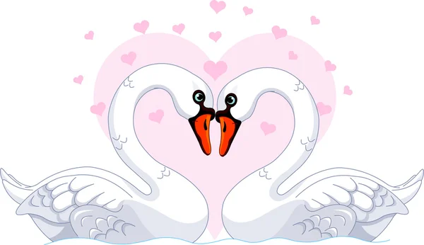 Cisnes enamorados — Vector stock © Dazdraperma #8624444 Cisnes enamorados — Vector stock © Dazdraperma #8624444