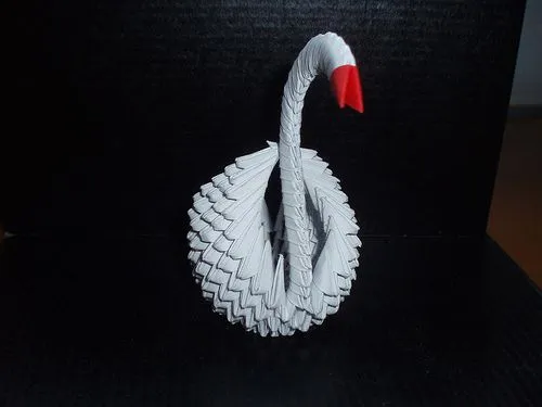Imagen cisne modular origami - grupos.emagister.com