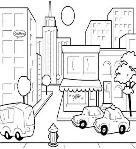 Dibujos de ciudades urbanas para colorear - Imagui Dibujos de ciudades urbanas para colorear - Imagui