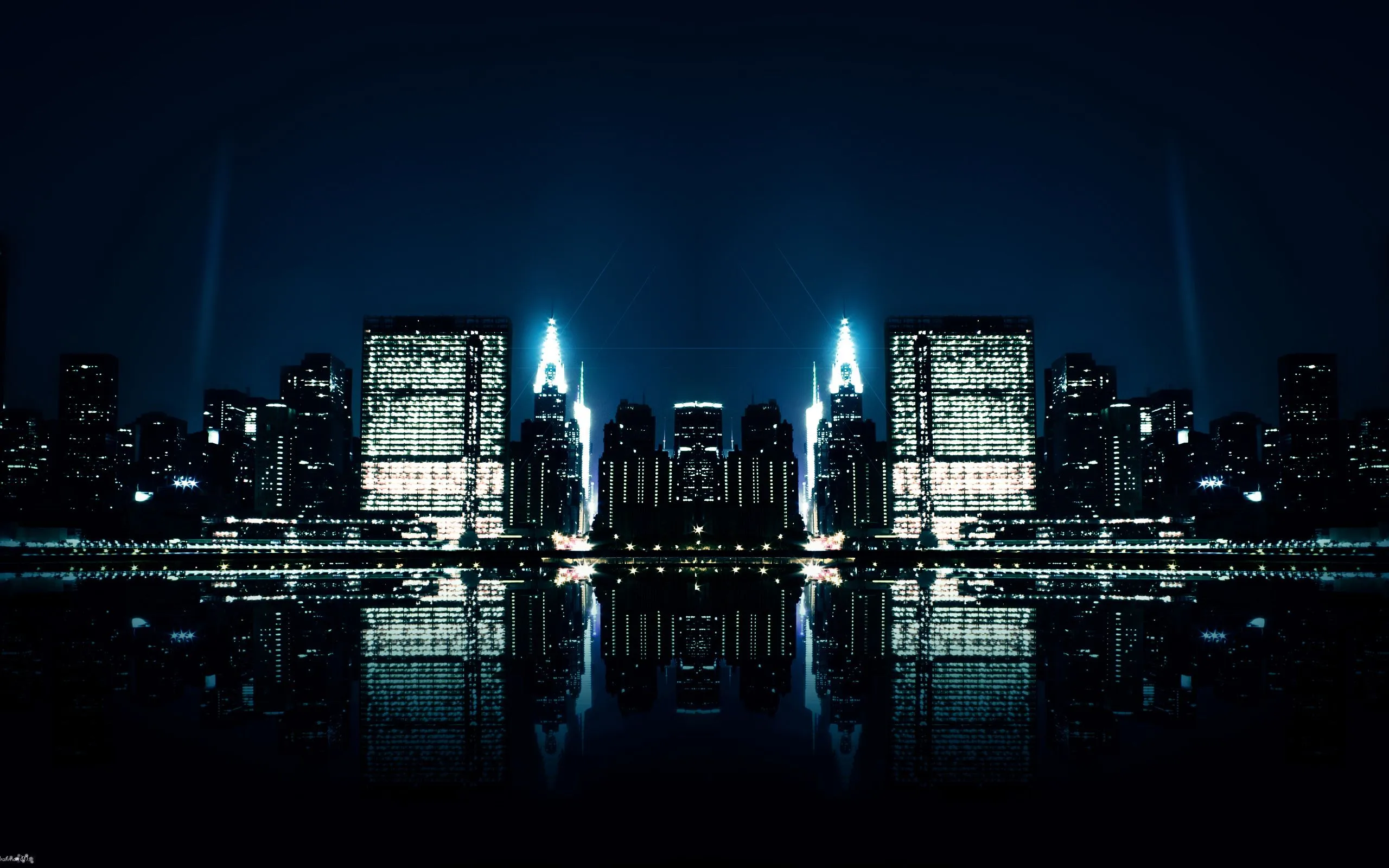 Ciudad reflexiones de la noche Wallpapers | Wallpapers HD Ciudad reflexiones de la noche Wallpapers | Wallpapers HD