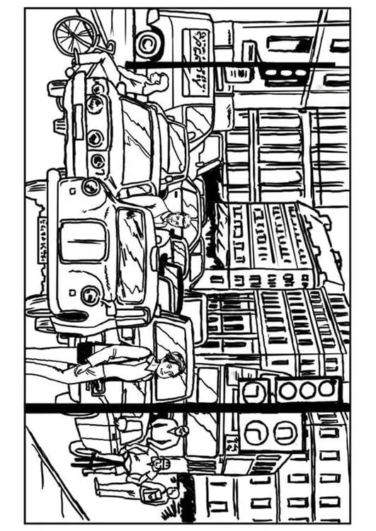 ciudad urbana Colouring Pages