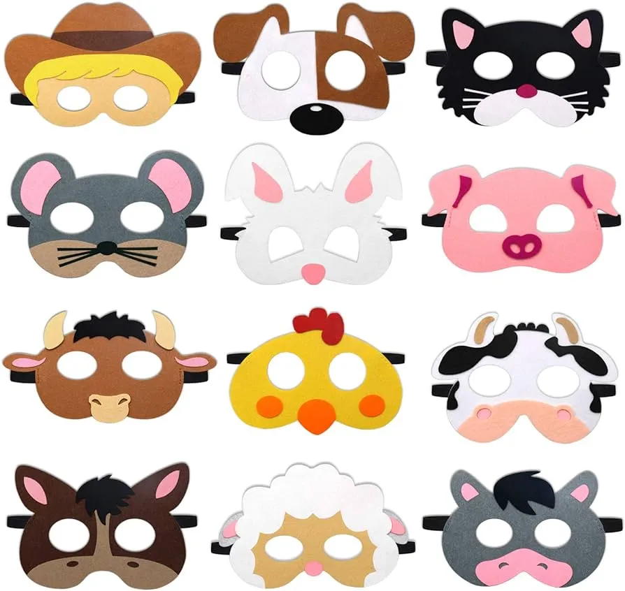 CiyvoLyeen - Máscaras de fieltro de animales de granja para mascotas, zoológico de granja, regalos de fiesta de cumpleaños, disfraces de niños, suministros de fiesta de disfraces (12 piezas) : Amazon.com.mx: Juguetes CiyvoLyeen - Máscaras de fieltro de animales de granja para mascotas, zoológico de granja, regalos de fiesta de cumpleaños, disfraces de niños, suministros de fiesta de disfraces (12 piezas) : Amazon.com.mx: Juguetes