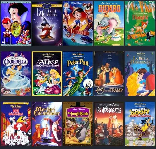 La Claqueta de Ale: LAS PELÍCULAS DISNEY