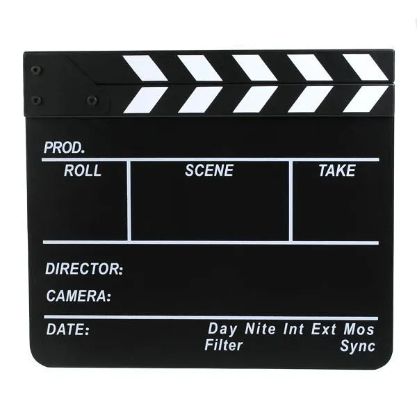 Claqueta de Cine Profesional para director de peliculas y teatro Claqueta de Cine Profesional para director de peliculas y teatro