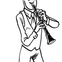 Clarinete - Dibujos para Pintar y Colorear - Dibujos infantiles para ... Clarinete - Dibujos para Pintar y Colorear - Dibujos infantiles para ...